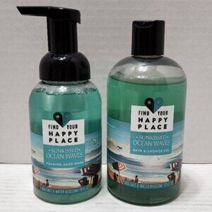 New Find Your Happy Place - Sunkissed Ocean Waves - Shower Gel and Hand Wash